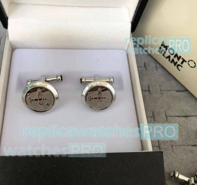 Top Grade Replica Mont blanc le Petit Prince Cuff links Silver